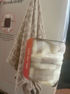 Brookstone Heated Cozy Throw Target