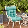ARTPLAN All Weather Chair Outdoor Cushions of Adirondack Chair with High Back Wicker Tufted Pillow for Outdoor Furniture - 2 of 4