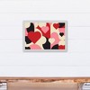 Mid Mod Heart Pattern 19.63 x 13.63 Framed Canvas - 4 of 4