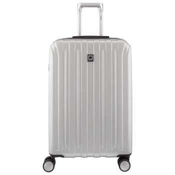 DELSEY Paris Titanium Expandable Upright Hardside Medium Checked Spinner Suitcase
