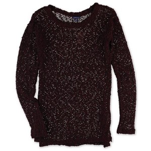 Aeropostale Womens Sheer Lace Knit Sweater - 1 of 1