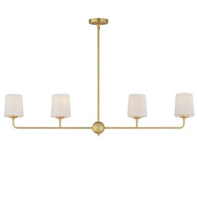 Maxim Lighting Bristol 4 - Light Island Pendant Light in  Satin Brass
