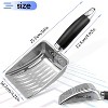 FAAYFIAN Cat Litter Scoop, Aluminum Alloy Sifter, Kitty Metal Scooper,Deep Shovel, Long Handle, Poop Sifting,Black - 2 of 4