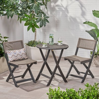 Folding bistro on sale table set