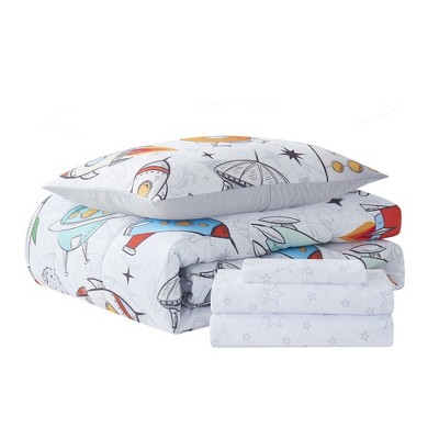 Floating in Space Twin Reversible Microfiber Bed Set