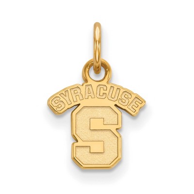 Black Bow Jewelry 14k Yellow Gold Syracuse Oranges NCAA Extra Small Pendant