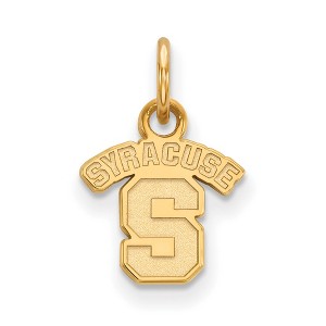 Black Bow Jewelry 14k Yellow Gold Syracuse Oranges NCAA Extra Small Pendant - 1 of 2
