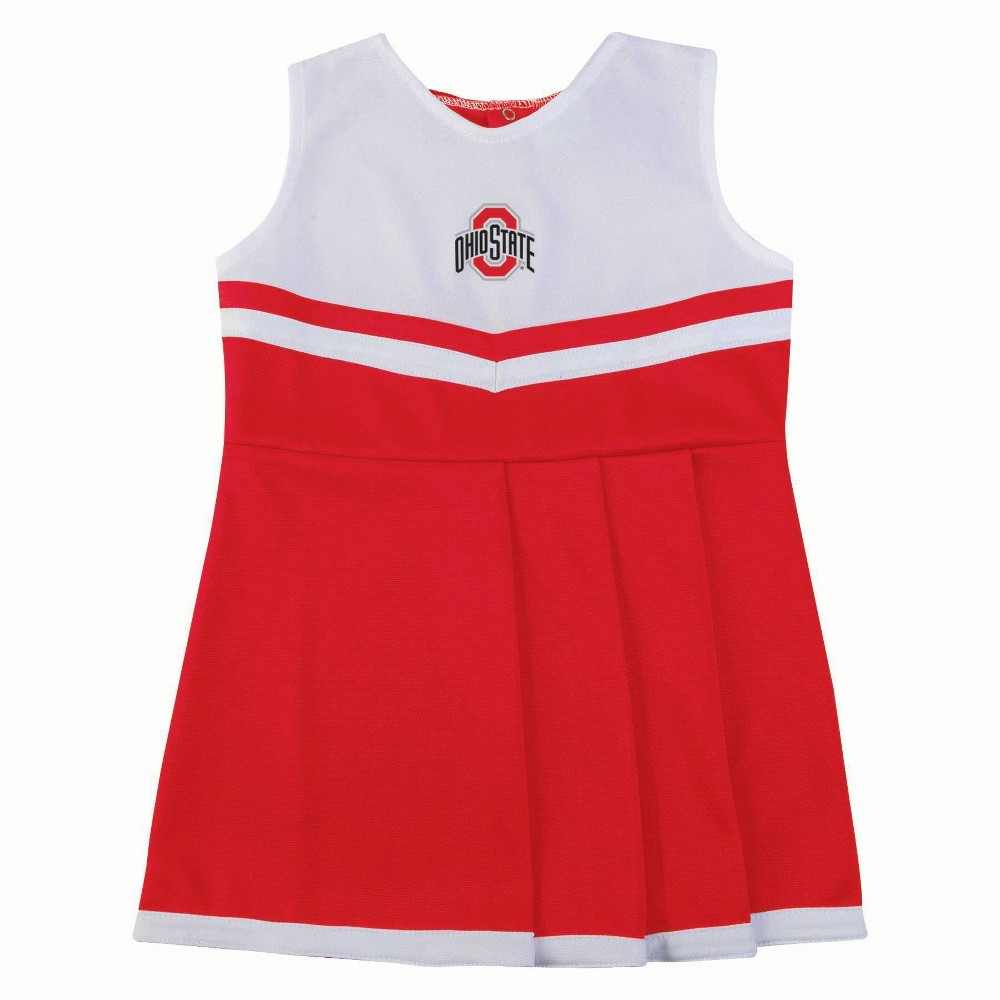 NCAA Ohio State Buckeyes Toddler Girls 2pc Cheer Dress Set