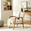 Upholstered Wood Framed Accent Arm Chair - Hearth & Hand™ with Magnolia - image 3 of 4