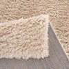 SKRAN 3'11"x5'11" Super Soft Carpet Shag Area Rug Non-Shedding & Easy Cleaning Transparent Sprayed Latex Reverse For Living Room, Dining Room, Beige - 4 of 4