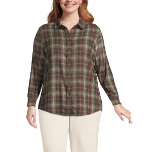 Lands' End Women's Flannel Shirt - 1 of 3