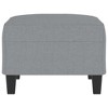 vidaXL Footstool Dark Gray 27.6 in.x21.7 in.x16.1 in. Microfiber Fabric - 4 of 4