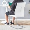 6 Dining Chair Set, Dining Chair Set, PU Material High Back Seat and Sturdy Leg Chair, Suitable for Dining Room, Kitchen, Living Room - 4 of 4