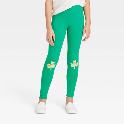 Girls' St. Patrick's Day Leggings - Cat & Jack™ Green