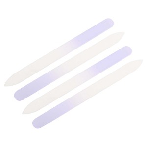 Unique Bargains Glass Double-sided Multifunctional Nail File Manicure Tool 4 Pcs - 1 of 4