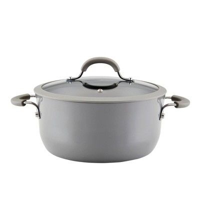 5-Piece Enamel Interior Coating Cast Iron Set for Home Chefs, 10 skillet,  4-quart Dutch oven with a lid and a 5-quart braiser with a lid