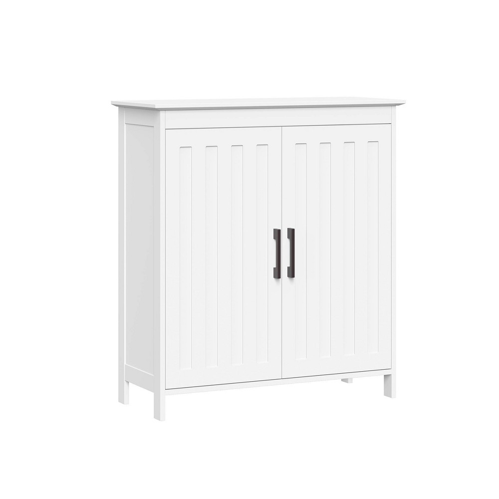 Photos - Wardrobe Monroe Two-Door Floor Cabinet White - RiverRidge Home