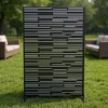 Metal Privacy Screen Outdoor, 72" h Freestanding Privacy Screen Fence Outdoor Weather Resistant, Decorative Fence Screen Panel - 4 of 4