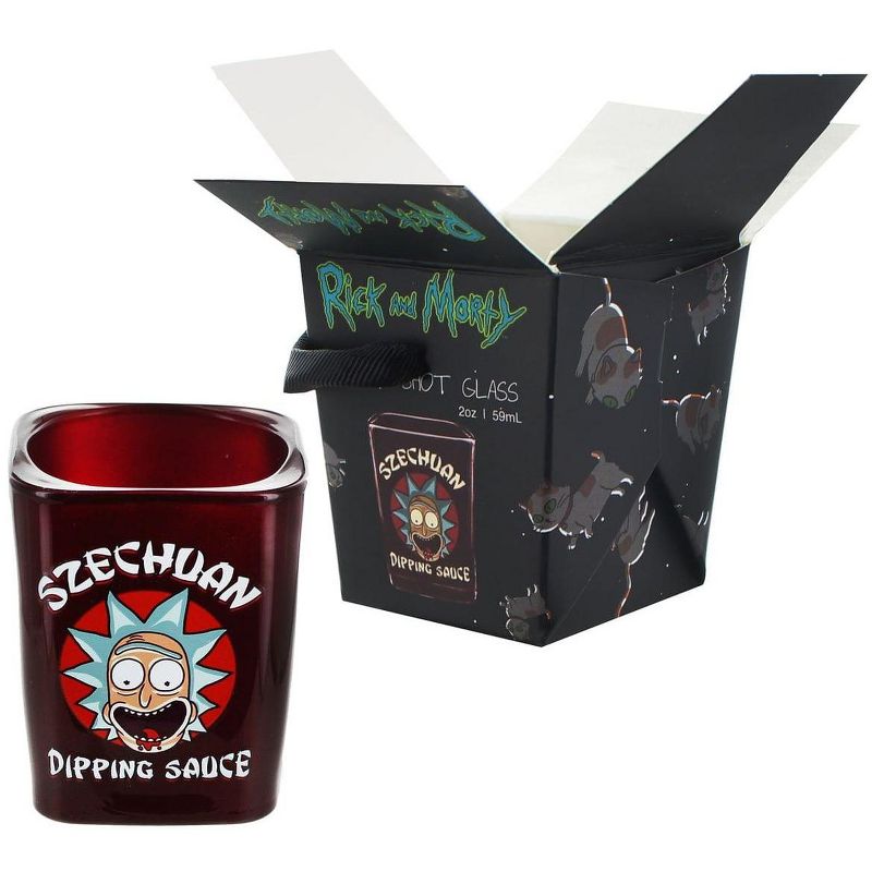 Just Funky Rick and Morty Szechuan Dipping Sauce Shot Glass, 1 of 7