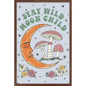 Trends International Stay Wild Moon Child Framed Wall Poster Prints - 1 of 4