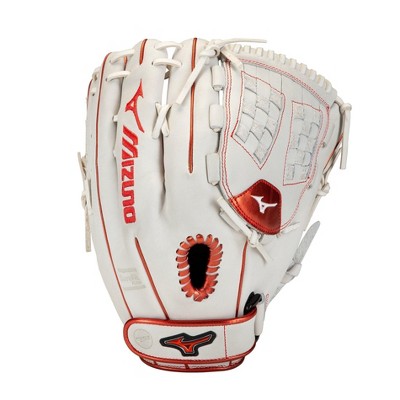 white mizuno softball glove