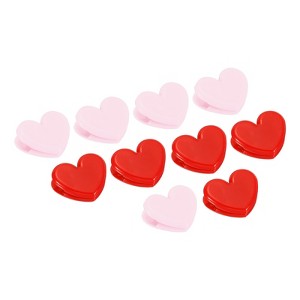 Unique Bargains Multifunctional Office Picture Heart Paper and Bag Clips 10 Pcs - 1 of 4