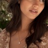 EVERLY JEWELRY | Yellow Plated Sterling Silver 1 5/8 CT TGW Created White Sapphire Pendant with Chain - 18 in - 4 of 4