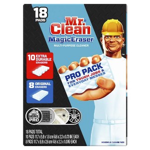 Mr. Clean Magic Eraser Sponge, All Purpose Cleaner, Cleaning Scrubber, Pro Pack, 18ct - 1 of 1