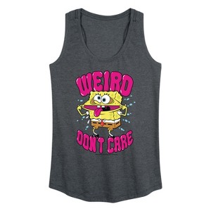 Women's - SpongeBob SquarePants - Weird Graphic Racerback Tank - 1 of 4