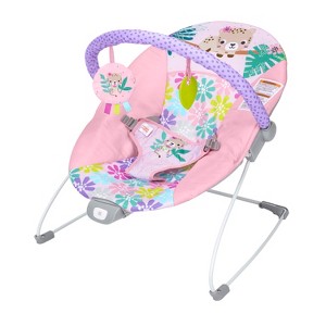 Bright Starts Floral Wonders Vibrating Bouncer - Pink - 1 of 4