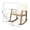 Christopher Knight Home Murad Modern Patio Acacia Wood Rocking Chair with Cushions - 3 of 4