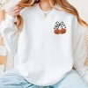 Embroidered Pumpkin Bow -  Women's Sweatshirt - 2 of 4