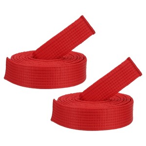 Unique Bargains Coach Teaching Practice Martial Arts Taekwondo Belts 2 Pcs - 1 of 4