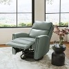 Hilario Fall 30.31 Wide Genuine Leather Swivel Rocker Recliner Deal of the day| ART OF LIVING DESIGNS - 3 of 4