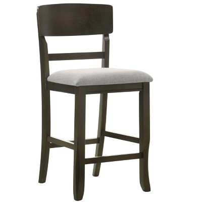 NicBex Set of 2 Bar Stools for Kitchen Island,Counter Bar Stools with Flared Back Legs,Bar Chairs for Dining Rooms,Kitchens Islands,Brown