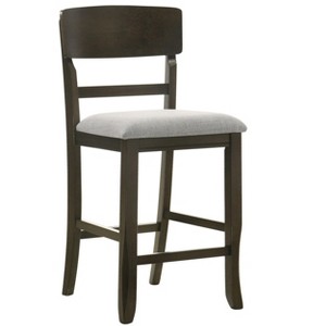 NicBex Set of 2 Bar Stools for Kitchen Island,Counter Bar Stools with Flared Back Legs,Bar Chairs for Dining Rooms,Kitchens Islands,Brown - 1 of 4