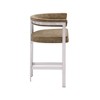 Meridian Furniture,Marcello Brown Velvet Counter Stool, Set of 2 - 4 of 4
