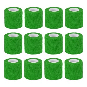 Unique Bargains Self-Adhesive Elastic Breathable Athletic Tapes 12 Rolls 2" x 177" - 1 of 4