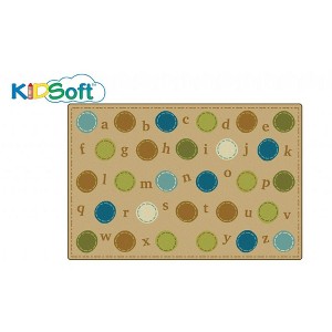 Carpets for Kids KIDSoft Alphabet Dots Nature Colors Learning Rug - 1 of 4