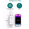 Itopfox Cruise Essentials - Flat Plug Power Strip, 5 ft Ultra Flat Extension Cord with 6 Outlets Extender, No Surge Protector for Cruise Ship - 4 of 4