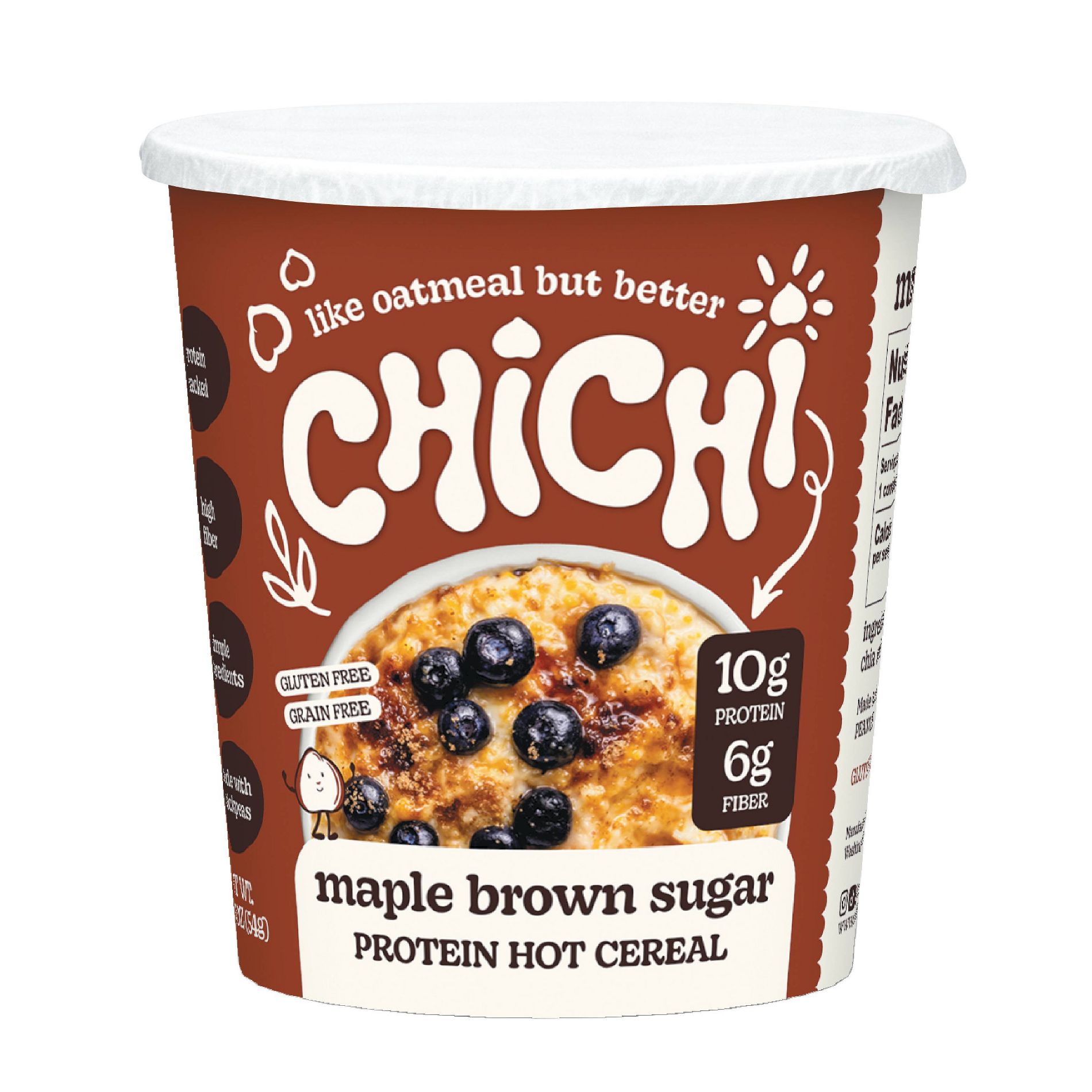 ChiChi Maple Brown Sugar Instant Protein Hot Cereal Cup - 2oz