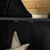 ORRD Modern Black Arched Storage Cabinet with Light & Adjustable Glass Shelves - 4 of 4