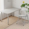 4-Pack Grey Cushioned Folding Chairs, Portable Metal Frame, Stackable Design with Non-Slip Feet, Ideal for Indoor & Outdoor Events and Easy Storage - 3 of 4