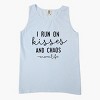 Simply Sage Market I Run On Kisses And Chaos Garment Dyed Tank - 3 of 3