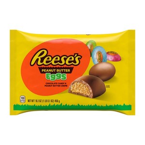 Reese's Milk Chocolate Peanut Butter Crème Eggs Easter Candy - 16.1oz - 1 of 4