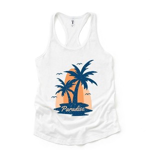 Simply Sage Market Women's Paradise Palm Tree Racerback Tank - 1 of 4