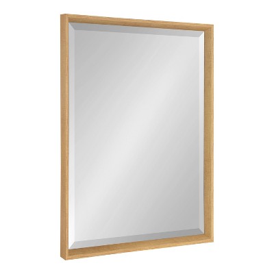 23.5" x 29.5" Calder Rectangle Wall Mirror Natural - Kate & Laurel All Things Decor