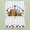 Collections Etc Embroidered Apples and Butterflies Tiered Kitchen Curtains - 3 of 3