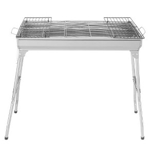Karl Home 27.5 in. Portable Charcoal Grill in Stainless Steel - 1 of 4