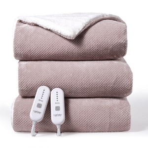 Heated Electric Blanket with Dual Control, Soft Flannel Thicken Heated Blankets for Couch, 5 Heat Settings, 10 Hours Auto Shut Off, 90"x 100" - 1 of 4